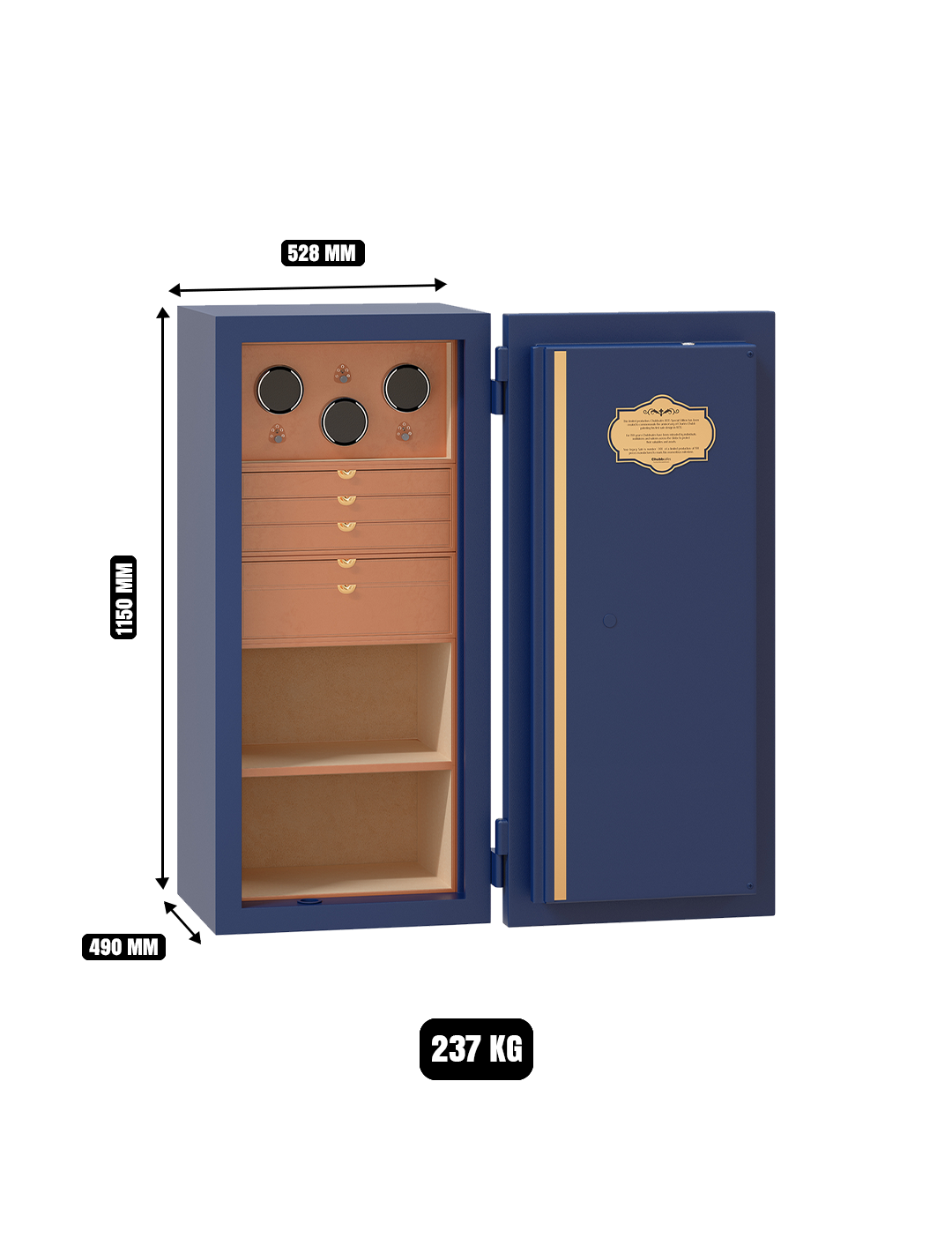Chubbsafes 1835 Special Edition Safe T2 (Blue)