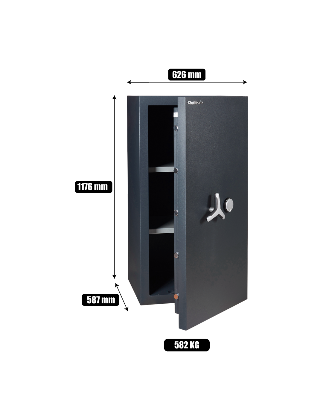 Chde II T2 M-205ubbsafes Duoguard Safe Gra