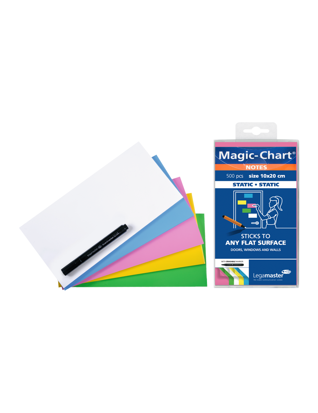 Legamaster Magic-Chart Notes Assorted 10x20 cm