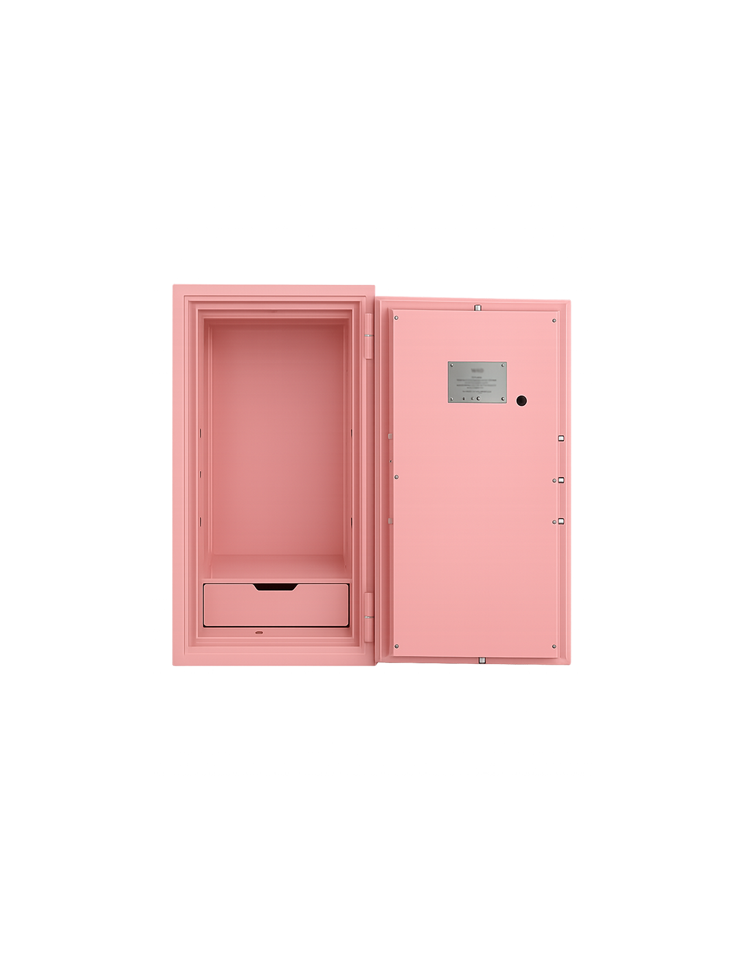 Shinjin VOGO VGF-1140 fire-resistant safe open showing interior storage UAE