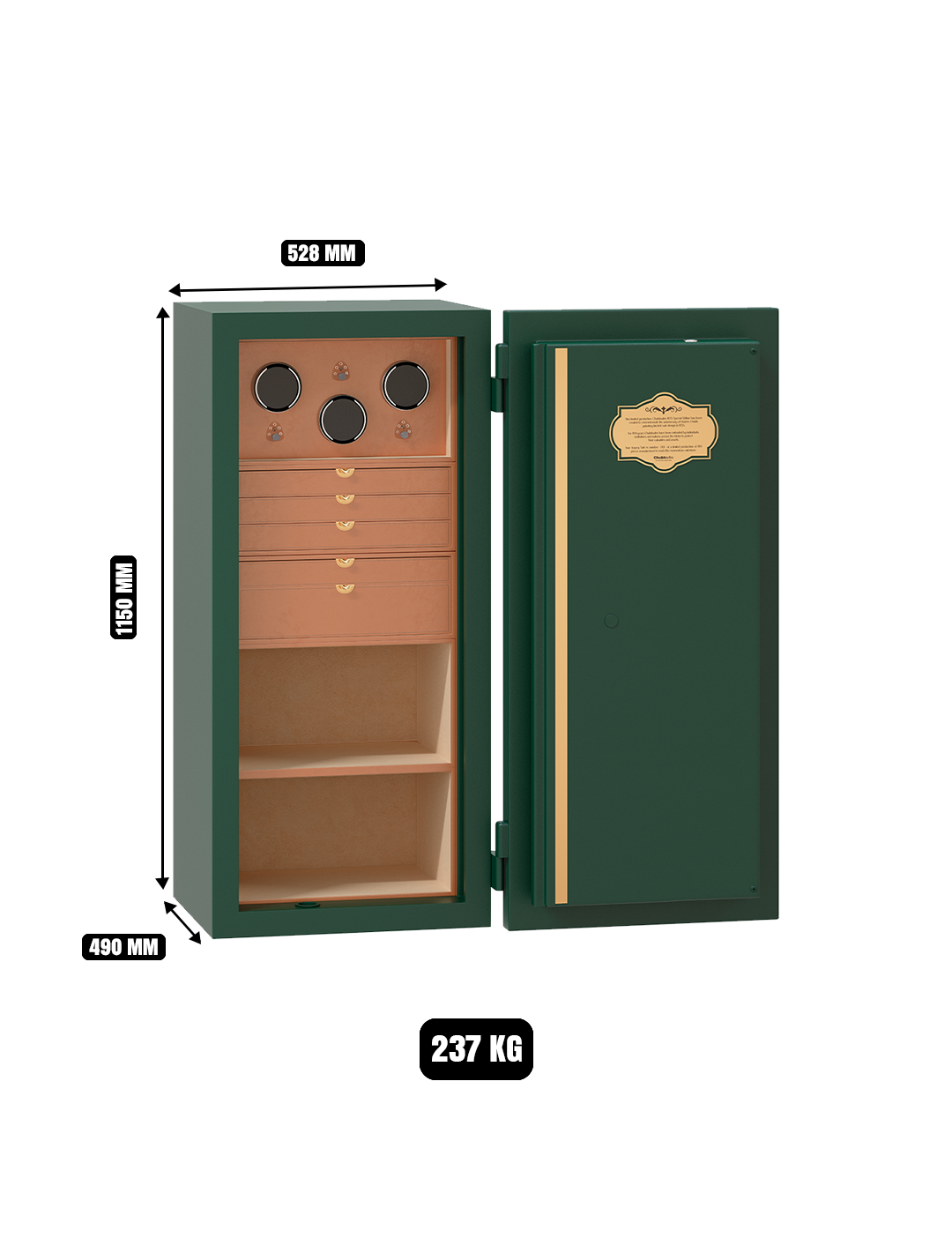 Chubbsafes 1835 Special Edition Safe T2 (Green)