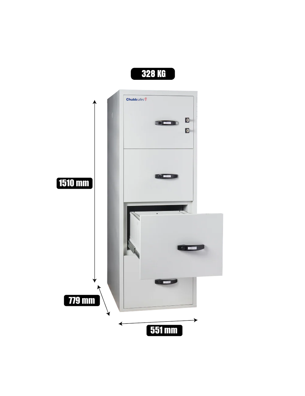 Chubbsafes Fire File 31 M-270 (4 Drawers)