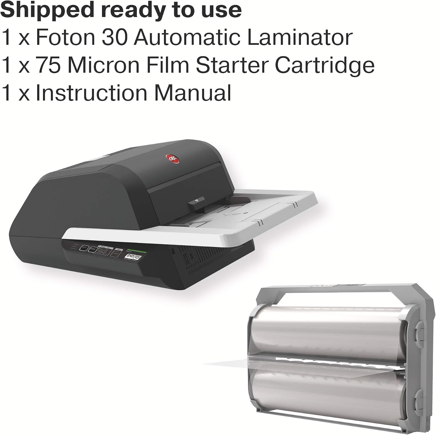 GBC Foton 30 Automated Pouch-Free Laminator, Starter Film Cartridge Included (4410011)