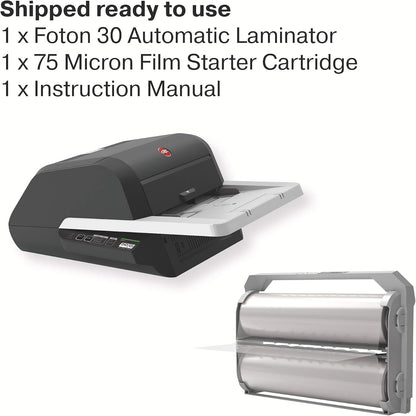 GBC Foton 30 Automated Pouch-Free Laminator, Starter Film Cartridge Included (4410011)