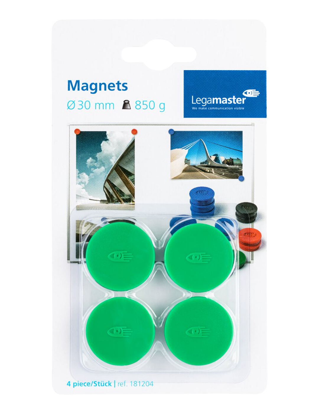 Legamaster Round Magnets 30 mm Red