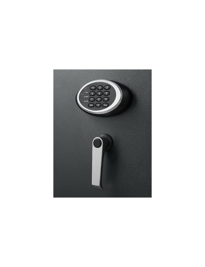 SentrySafe EF3428E security safe locking handle and digital keypad detail in UAE