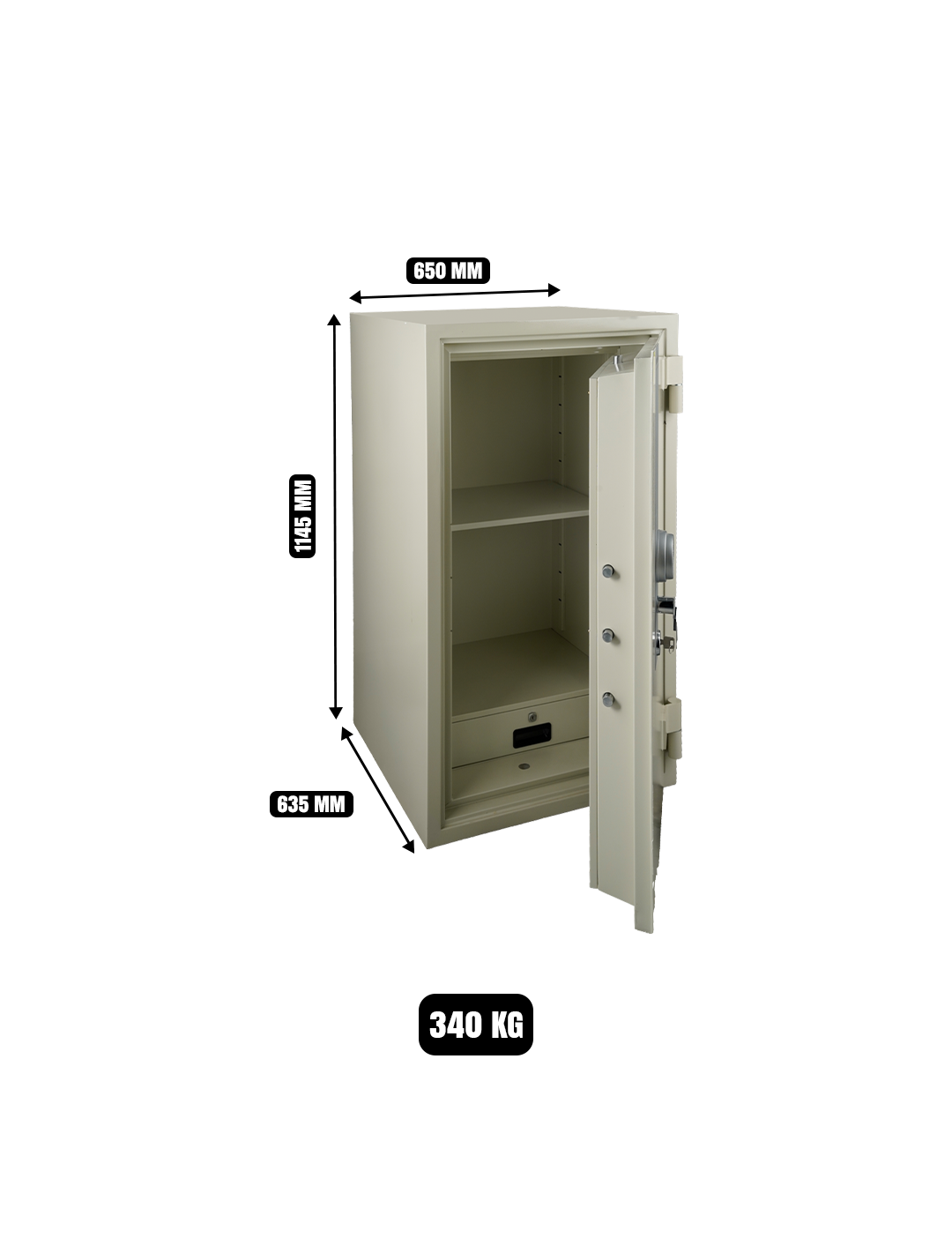 SAFE-TECH FIRE RESISTANT SAFE MODEL GB-T1220 UAE | Axon Business Syste